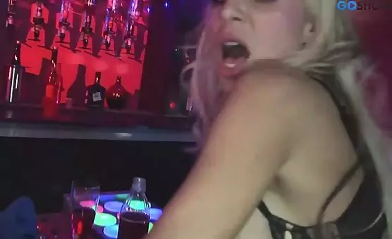 Blonde Cowgirl Fucks at the Bar with Erotic Fantasies and Horny Fetishes
